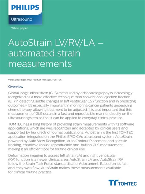 Automated strain measurements: LV